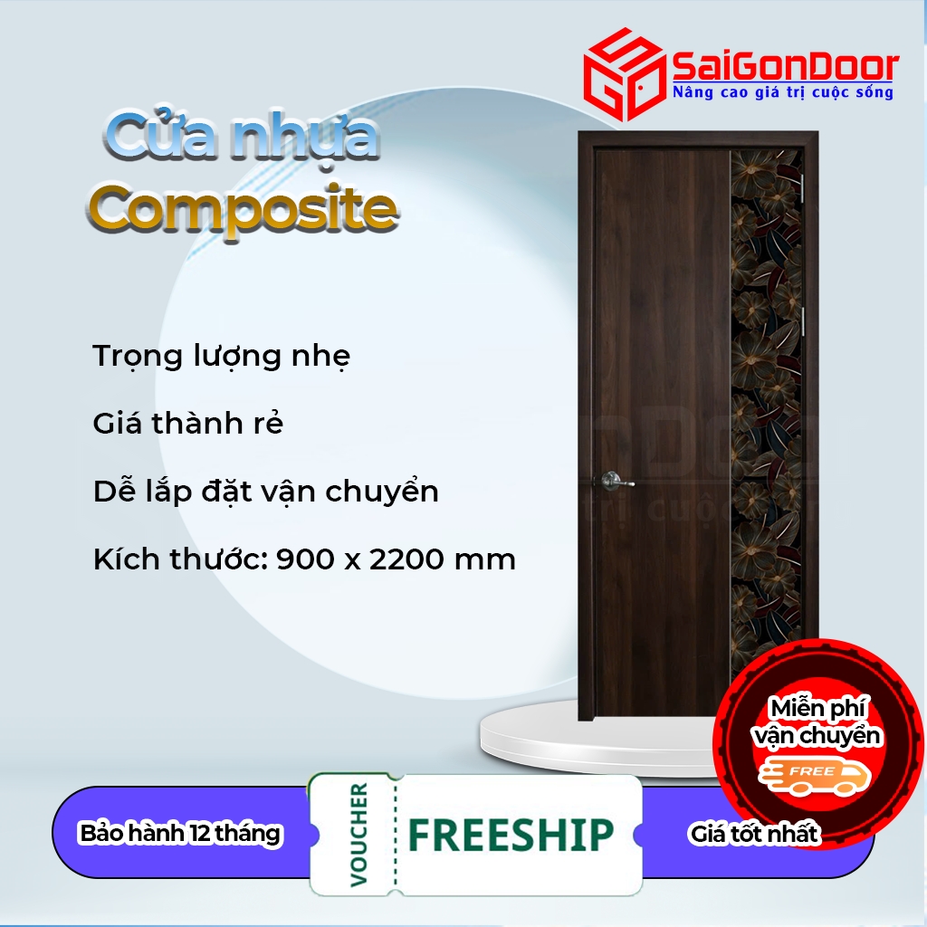 CỬA NHỰA COMPOSITE GIÁ CHỈ TỪ 3 TRIỆU/ BỘ